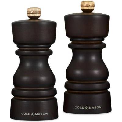 Cole & mason (Англия) Комплект мелнички за сол и пипер COLE & MASON LONDON - 13 см - цвят тъмен шоколад (Cole & Mason H 233017)