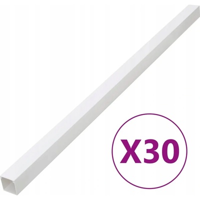 PVC lišta na kabely bílá, 60x40 mm, délka 1 m, montáž na šrouby
