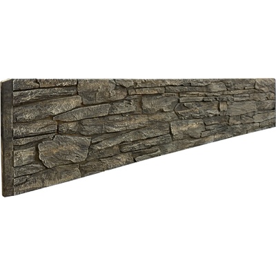 Betonová deska plotová Magicrete – jednostranná, 207 x 40 cm, štípaná břidlice, Tanvald