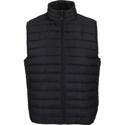 Sol's pánská zateplená prošívaná vesta Bodywarmer Stream se stojáčkem černá