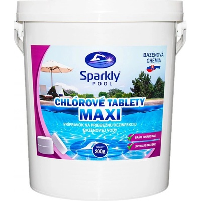 Sparkly POOL Chlórové tablety MAXI 15 kg