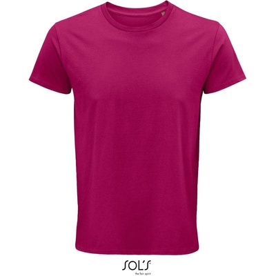 Sol's Crusader Men pánske tričko z bio bavlny červené fuchsia