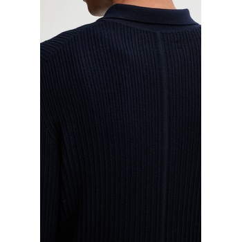 rag & bone Вълнен пуловер Rag & Bone мъжки в тъмносиньо от лека материя RH2625F6MWH (RH2625F6MWH)