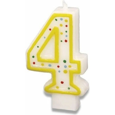 Dortová číslová svíčka "4"