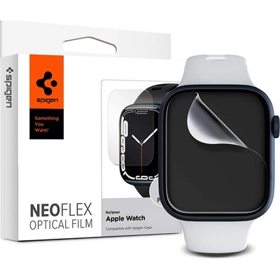 AppleMix Ochranná fólia SPIGEN Neo Flex pre Apple Watch 45 mm Series 7 - sada 3 kusov - číra