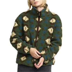 Selfhood Дамско поларено яке Selfhood Women's Printed Teddy Fleece jacket - Green (105-6934-0112)