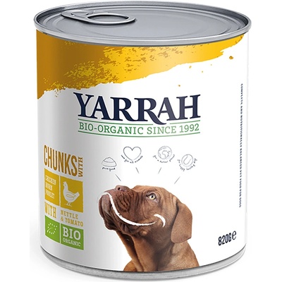 Yarrah Bio kuře s bio kopřivou & bio rajčaty 6 x 820 g