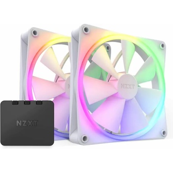Image 1 of NZXT F140 RGB white 2-pack (NZXT-FAN-RF-R14DF-W1)
