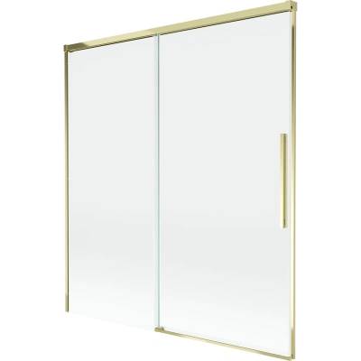 Mexen Rox 2-крилен плъзгащ се параван за вана 150 x 150 см, прозрачен, златен (8C9-150-001-50-00)