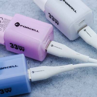 Forcell C344 typ C typ C QC4.0 PD 3A 60W 1m bílý