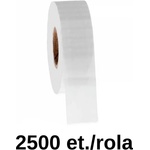 ZINTA Самозалепващи PP етикети ZINTA 40х16 mm, 2500 ет. /ролка, бели (40X16X2500-PP)