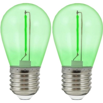 Polux SADA 2x LED žiarovka PARTY E27/0,3W/36V zelená SA1802