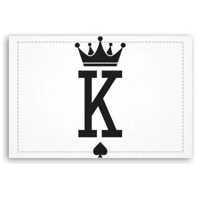 Fotoobraz 60x40 cm malý K as King