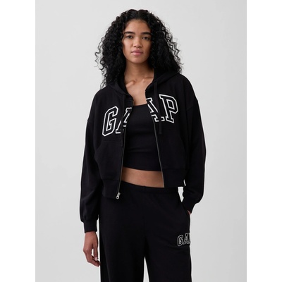 GAP Oversize mikina s logom čierna