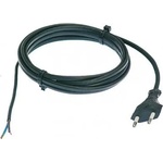 as Schwabe GmbH Кабел захранващ 2х0.75 кв. мм, 1.5 м, H03VVH2-F, черен AS-Schwabe 70642
