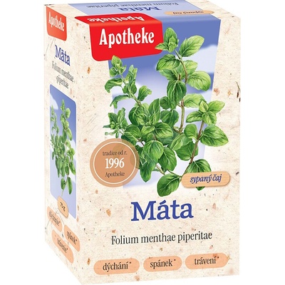 APOTHEKE Mäta piepornávňať sypaný čaj 75 g