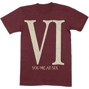 You Me At Six Roman VI Maroon Red L Риза (YMASTS03MM03)