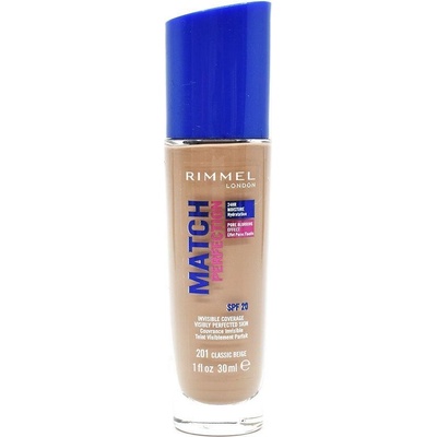 Rimmel London Match Perfection SPF20 tekutý make-up 301 Warm Honey 30 ml