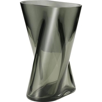 Sklenená váza Lituus dymová, malá - Georg Jensen