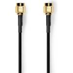 Nedis CSGL02000BK20 SMA кабел, позлатен, 50 Om, екраниран, 2 m (CSGL02000BK20)