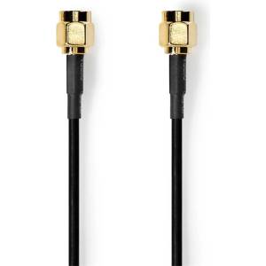 Nedis CSGL02000BK20 SMA кабел, позлатен, 50 Om, екраниран, 2 m (CSGL02000BK20)