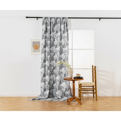 Textilomanie Dizajnový záves FLOCUS 140x270 cm, vzorovaný Zavesenie: Riasiaca páska