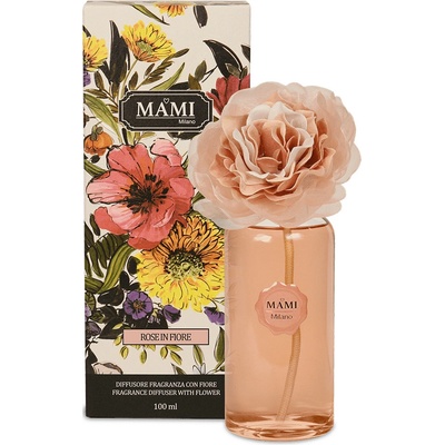 Mami Milano difuzér Rose in Fiore Ruža v Rozkvete 100 ml