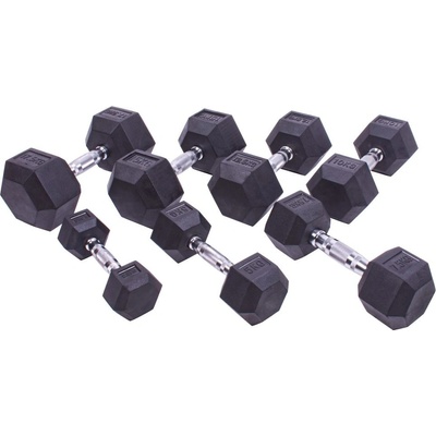 Sportago Hexagon -Sada činek 2,5 + 5 + 7,5 + 10 + 12,5 + 15 + 17,5 kg