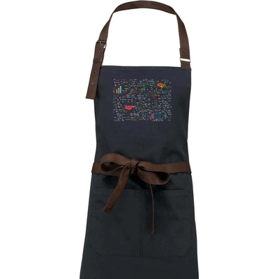 Dřevěné uhlí Popsaná tabule Matematika barevná Zástěra Vintage