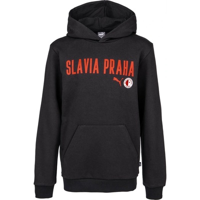 Puma Slavia Prague Graphic Hoody Jr DGRY čierna