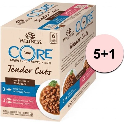Wellness CORE Tender Cuts Tuniakový 6 x 85 g