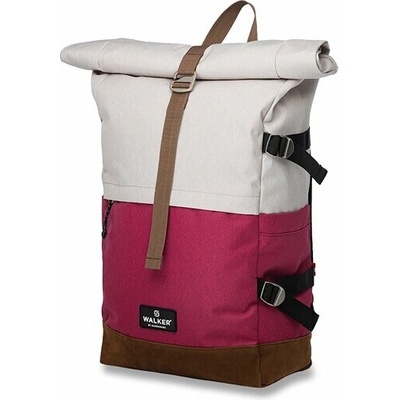 Walker Roll-up Two Popcorn Fresh Pink šedá ružová 30 l