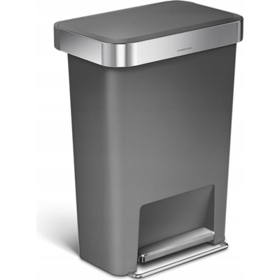 Simplehuman Plastový odpadkový kôš 45 l sivý