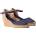 TONI PONS Caldes Wedge Espadrilles - Blue (Navy)
