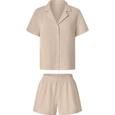 esmara Dámské mušelínové pyžamo béžová – Sleviste.cz