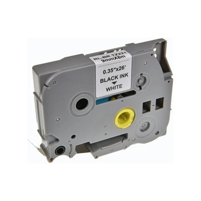 Brother TZE-221, černý tisk/bílý podklad, laminovaná, 8 m x 9 mm - kompatibilní – Zboží Dáma