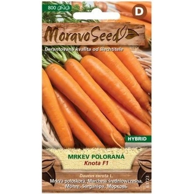Semínka MoravoSeed Mrkev poloraná KNOTA F1 – hybrid, 800s
