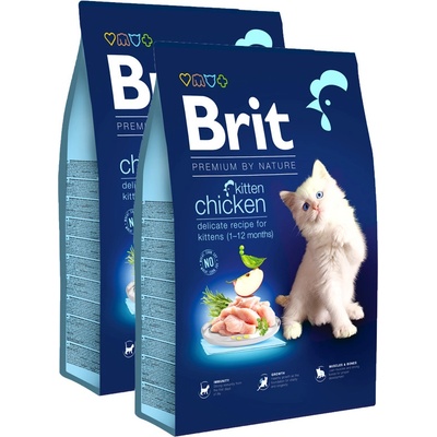 Brit Premium Cat Chicken Kitten 2 x 8 kg