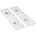vidaXL Капаци за GN 1/3 съдове, 4 бр, неръждаема стомана (50898)