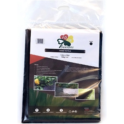PEMI CORPORATION TKANÁ textília 100 g/m², rozmer 1,6 x 10 m, farba ČIERNA