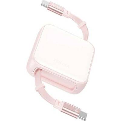 Wekome WDC-C22 výsuvný nabíjecí a datový USB-C na USB-C 1m béžový