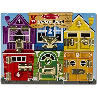 Melissa & Doug Дървена дъска с ключалки Melissa and Doug