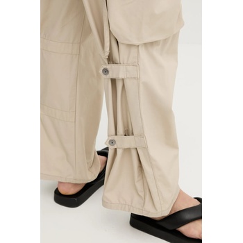 G-Star Памучен панталон G-Star в бежово със стандартна кройка, с висока талия D26433-C973 (D26433.C973)