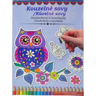 Omalovánky a samolepky Kouzelné sovy