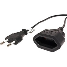 goobay Kabel síťový 2pinový prodlužovací, CEE 7/16(M) -CEE 7/16(F) , 2m, černý (51355) - 19.92.0102