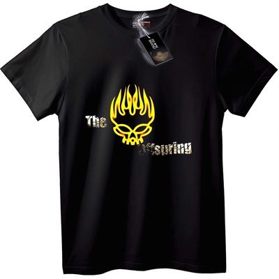 NOONEBRAND Тениска The Offspring Пламтящ Череп - 2XL, Black