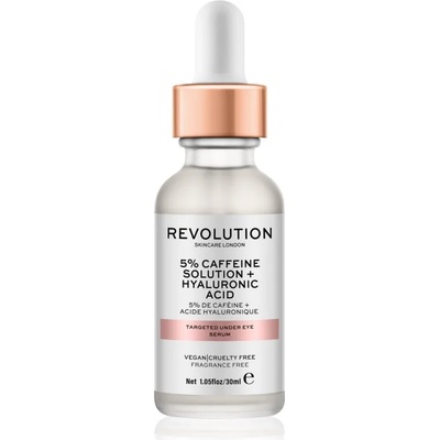 Revolution Beauty Caffeine Solution 5% + Hyaluronic Acid серум за околоочната зона 30ml