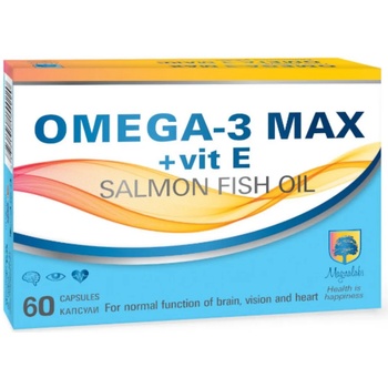 Magnalabs Omega-3 Max + vit E, 60 капсули, Magnalabs