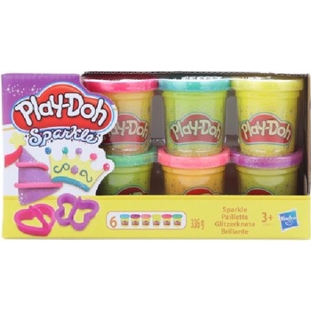 Play-Doh Třpytivá sada se 2 vykrajovátky