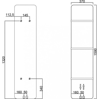 Sapho Tabella 370 mm x 1590 mm MI1539